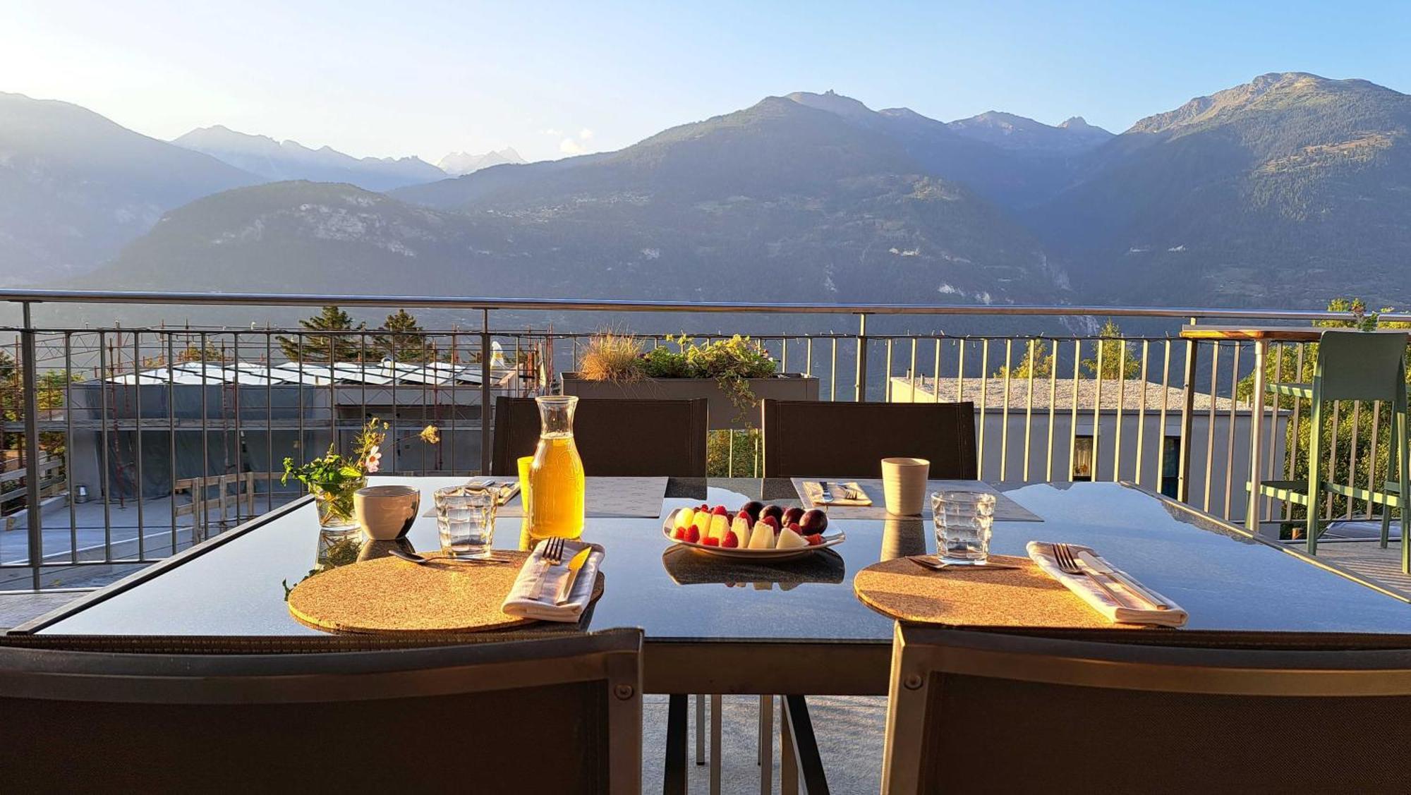 Chalet Diognysos B&B, Boutique Hotel & Wellness Crans-Montana Eksteriør bilde