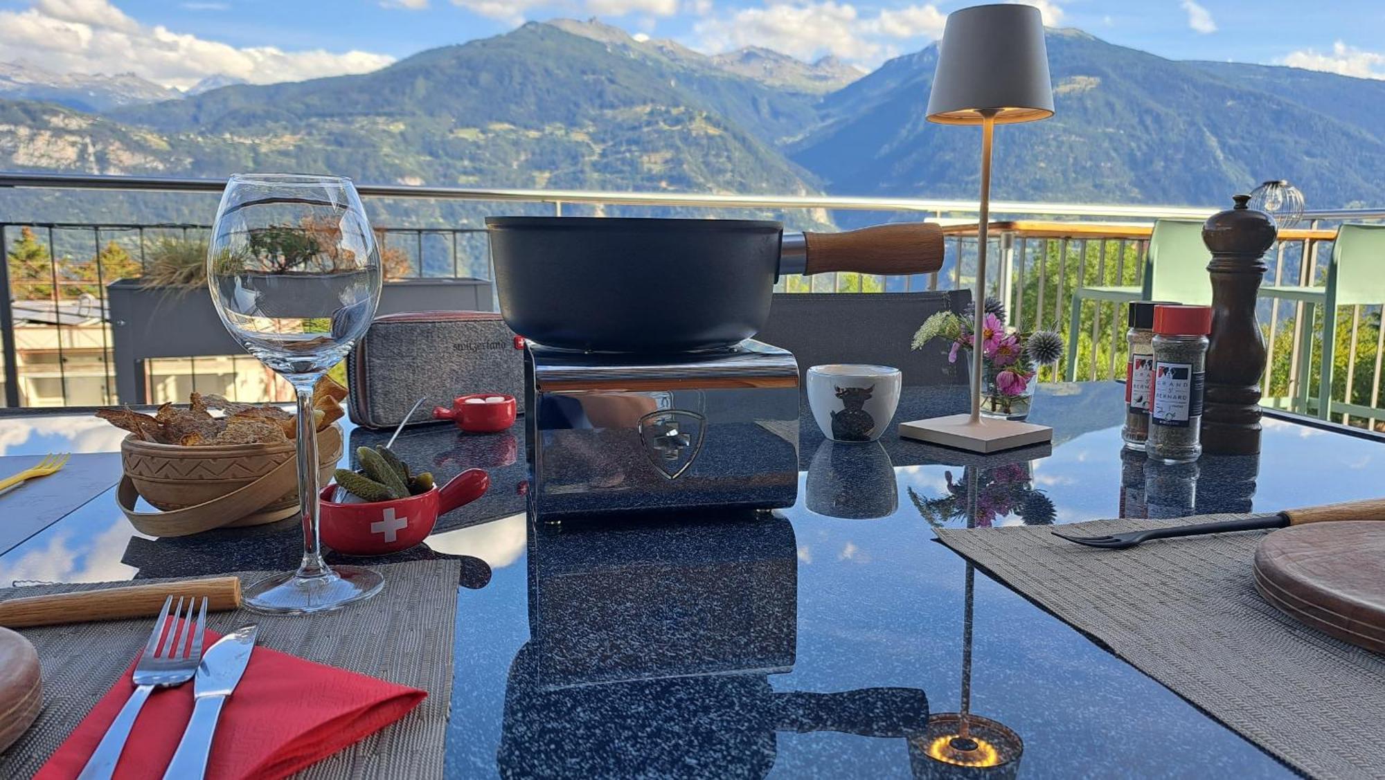 Chalet Diognysos B&B, Boutique Hotel & Wellness Crans-Montana Eksteriør bilde